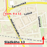 mapa - Sladkého 13